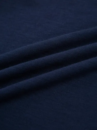 Bilde av WoolLand Ål merino half-zip ulltrøye Blue Ink